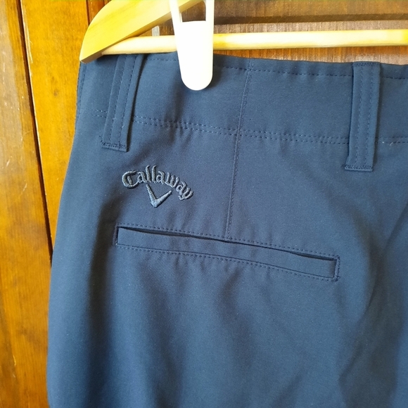 Callaway Performance Stretch navy blue flat front golf shorts MA4327 size 36 - Picture 8 of 12